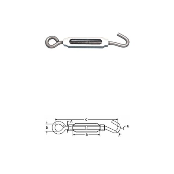 Hook & Eye Turnbuckle A0154