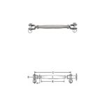 Jaw & Jaw Turnbuckle S0101