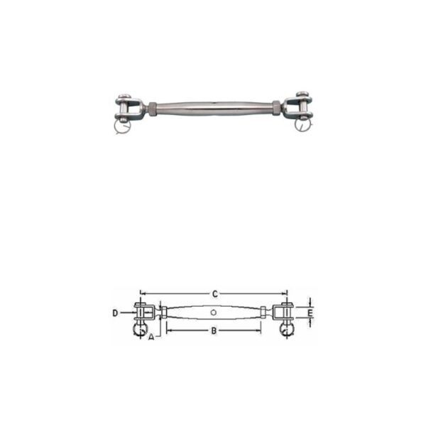 Jaw & Jaw Turnbuckle S0101