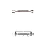 Jaw & Jaw Turnbuckle S0108