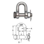 Bolt Chain Shackle S0115-SAC