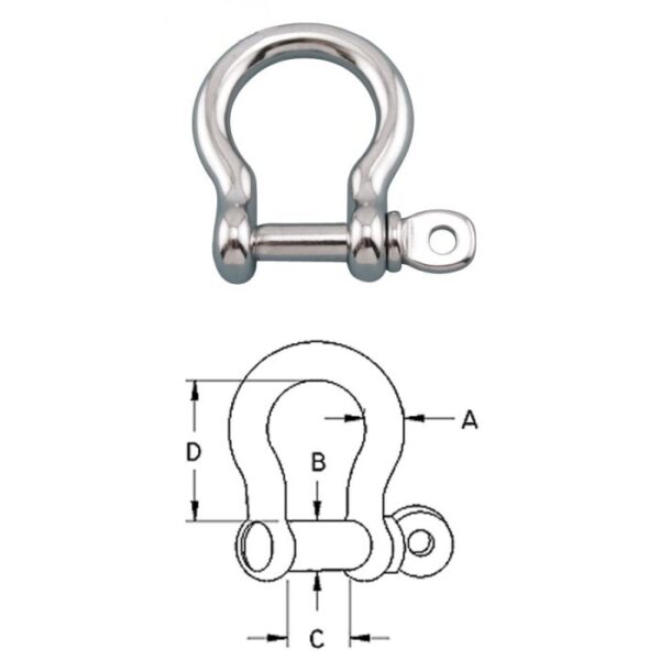 Bow Shackle With Screw Pin S0116