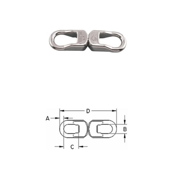 Heavy Duty Eye & Eye Swivel S0128