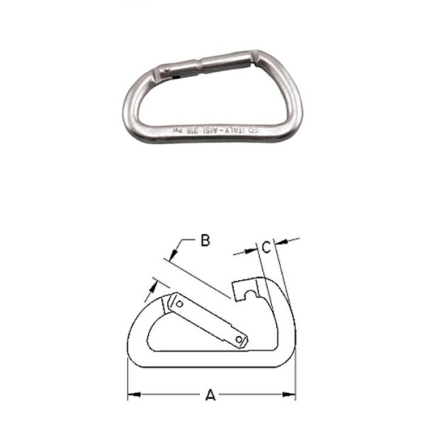 Asymmetrical Spring Clip S0140-C_14
