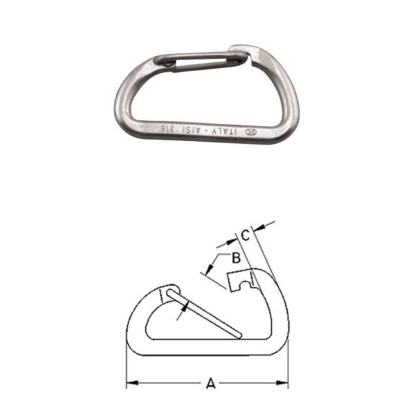 Wire Lever Asymmetrical Spring Clip S0141-0_13