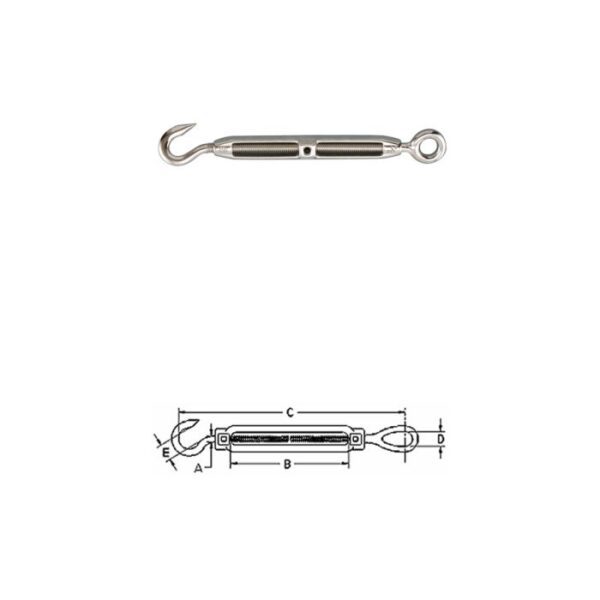 Hook & Eye Turnbuckle S0154