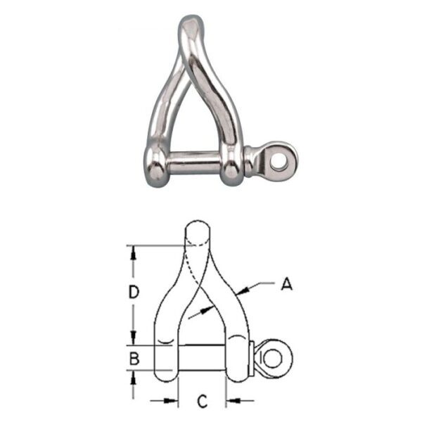 Twist Shackle S0163-C_6