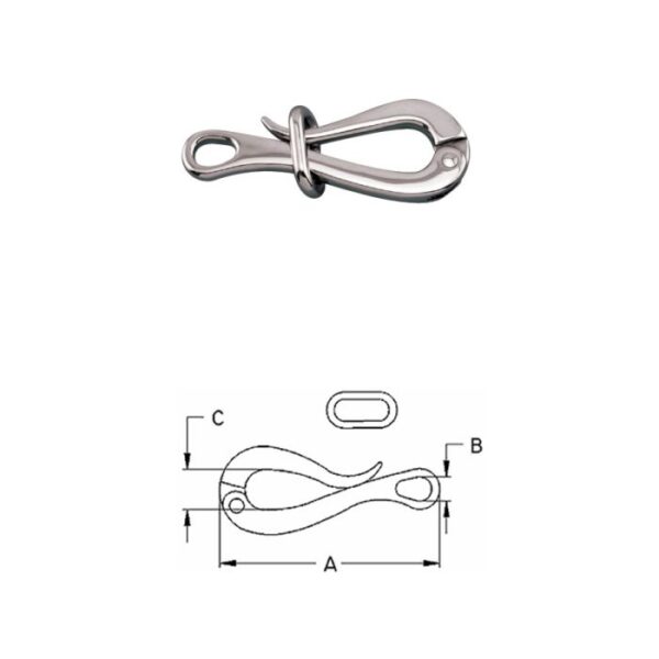Pelican Hook w/ Slide S0180