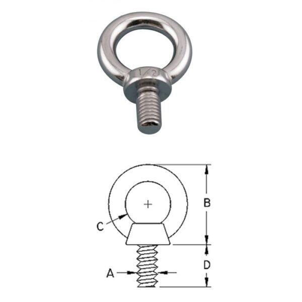 Machine Eye Bolt S0316
