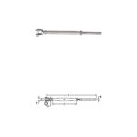 Jaw & Swage Turnbuckle S0781