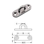 Heavy Duty Oblong Pad Eye S3705