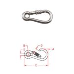 Key Lock Spring Clip s0181