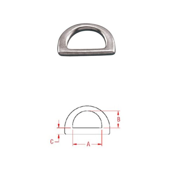 Heavy Duty 'D' Ring S0222