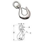 Swivel Eye Hook s0455-c