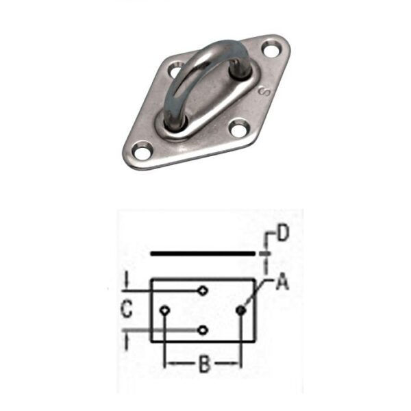 Heavy Duty Diamond Pad Eye S3702