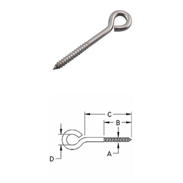 Lag Eye Screw S0327