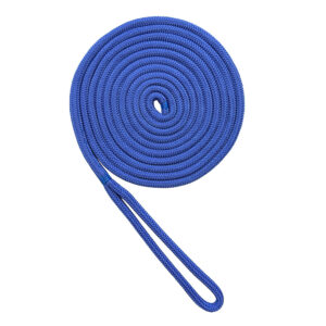 Royal Blue nylon double braid dock line