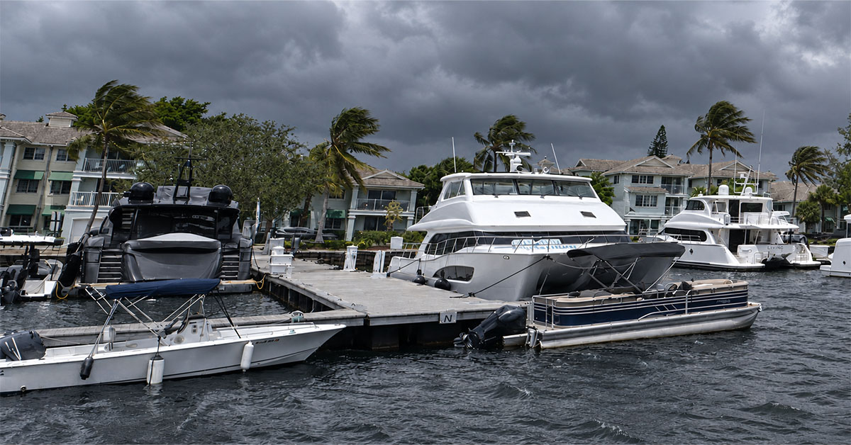 what happens when dock lines fail during a storm